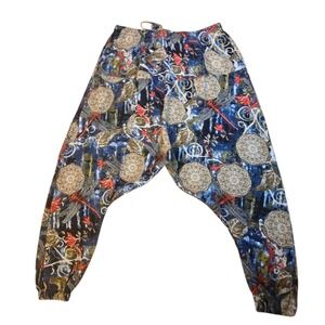 Perdontoo Harem Pants Dragonfly Print‎ Boho Bohemian Festival Lounge